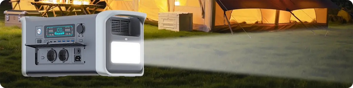 AP1000 1800w Portable Power Station Lighting