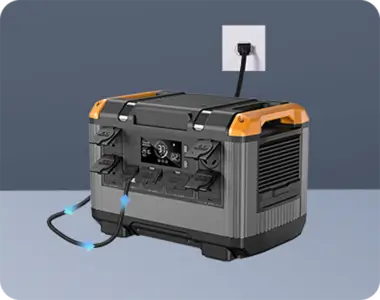 Portable Power Station with AC Outlet Municipal power charging
