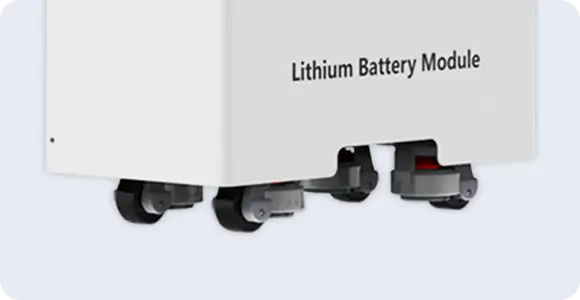 In Home Battery Storage Movable with rollers