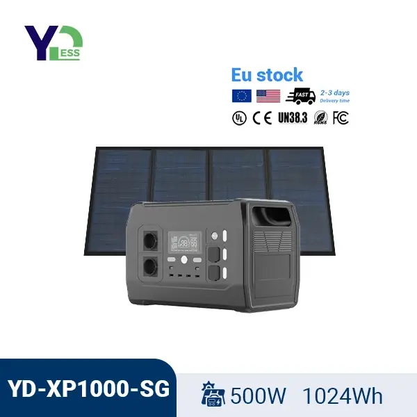 XP1000 1024wh Solar Generator 500w Solar