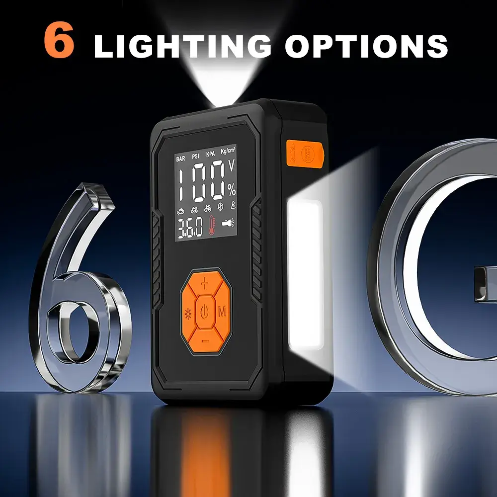 Car Jump Starter with Air Compressor