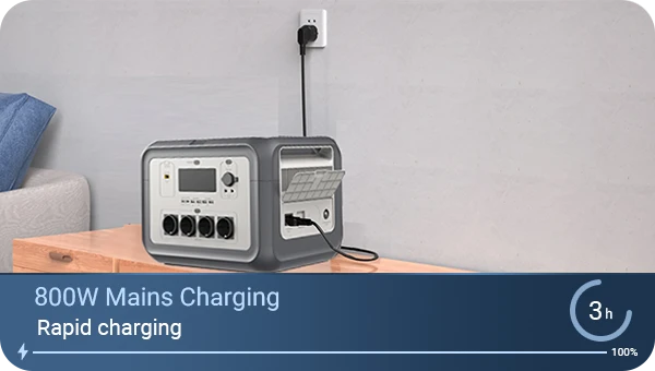 Fast-charging YD-YC2000 China power station from home outlet in 3 hours