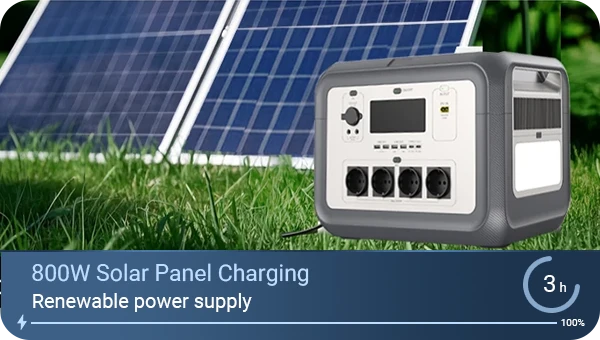800W solar panel charging YD-YC2000 China portable power station for off-grid camping